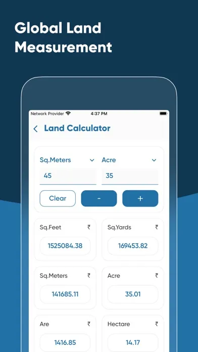 Land Area Calculators 스크린샷