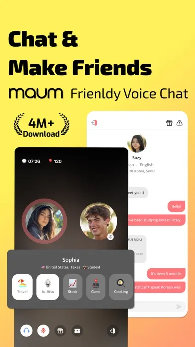 Captures d'écran de Maum - Friendly Voice Chat