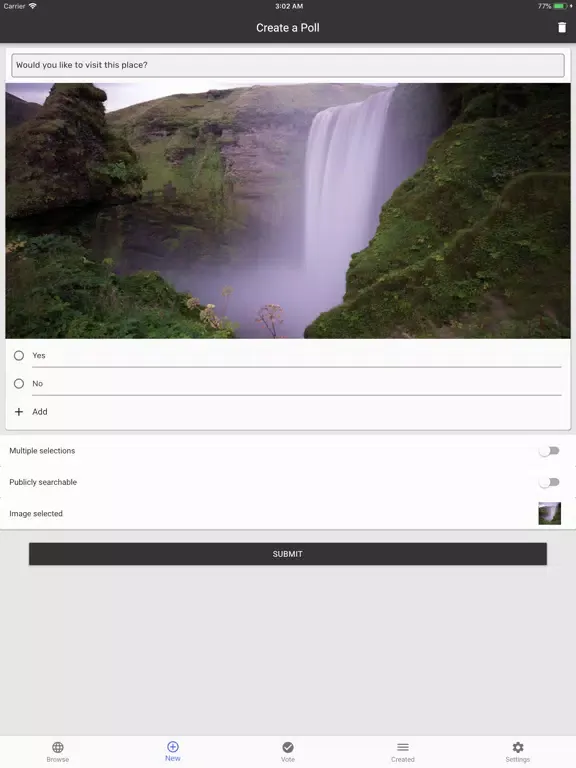 PPoll - Quick Polls iPad  Screenshots