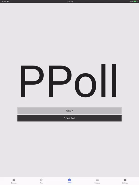 PPoll - Quick Polls iPad  Screenshots