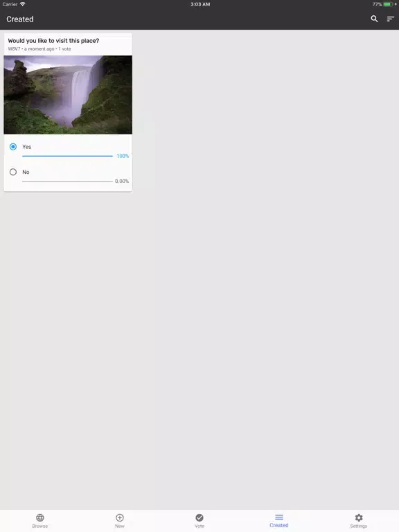 PPoll - Quick Polls iPad  Screenshots