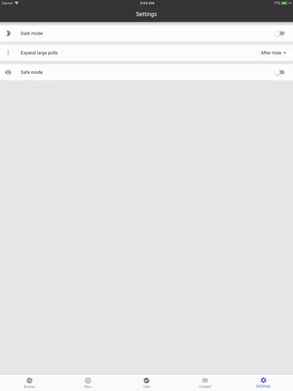 PPoll - Quick Polls iPad  Screenshots