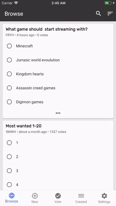 PPoll - Quick Polls Screenshots