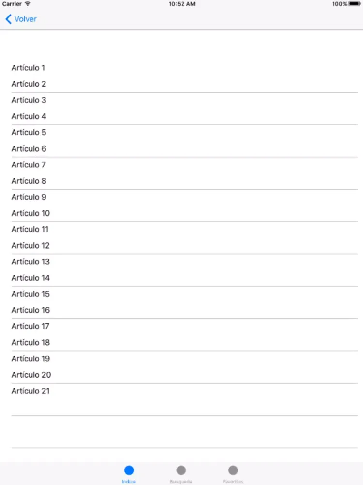 Codigo Civil Federal iPad 應用截圖