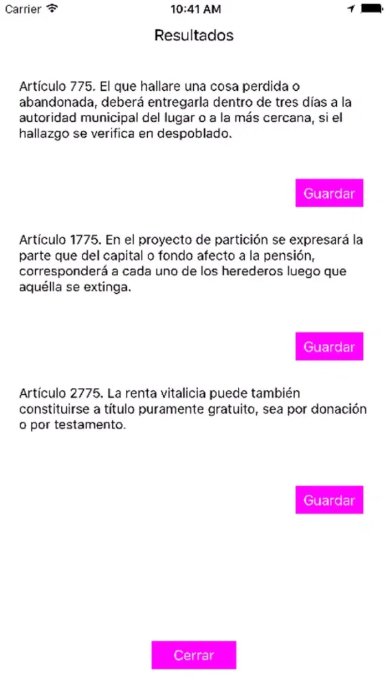 Codigo Civil Federal應用截圖