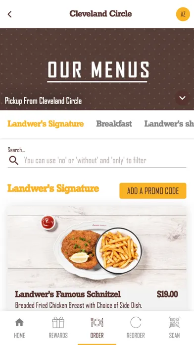Zrzuty ekranu Cafe Landwer