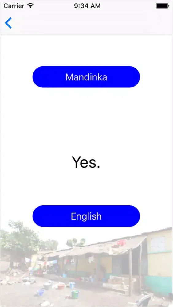 Capturas de tela do MandinkaEnglish
