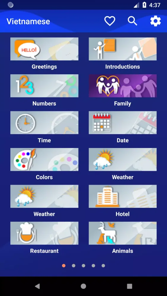 Capturas de pantalla de Learn Vietnamese Faster
