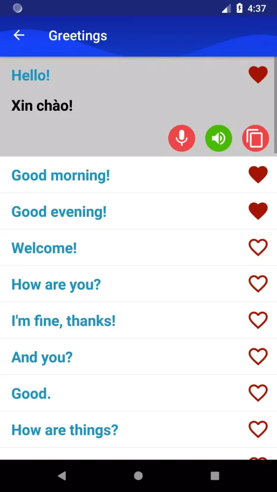 Capturas de pantalla de Learn Vietnamese Faster