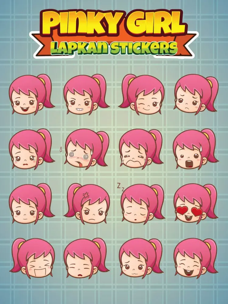 Sticker Me Pinky Girl iPad  স্ক্রিনশট