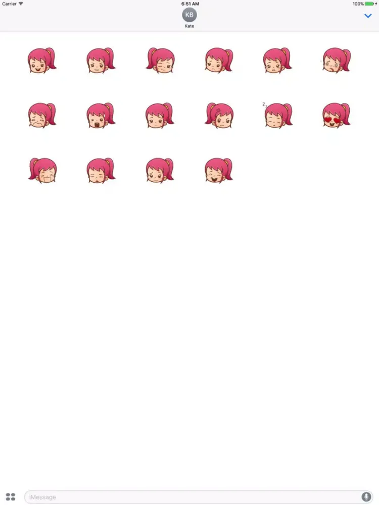 Sticker Me Pinky Girl iPad  স্ক্রিনশট