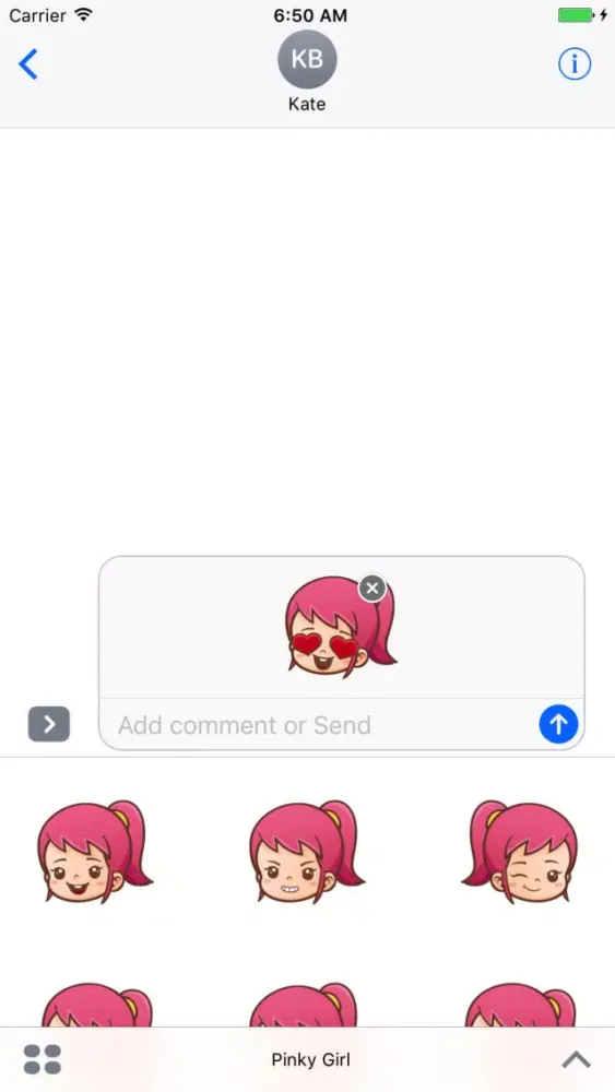 Sticker Me Pinky Girl স্ক্রিনশট