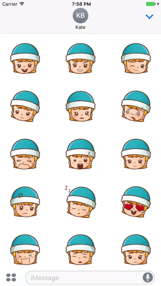 Captures d'écran de Sticker Me Winter Girl