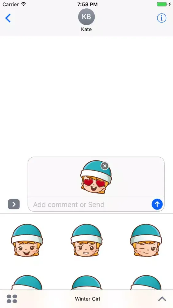 Captures d'écran de Sticker Me Winter Girl