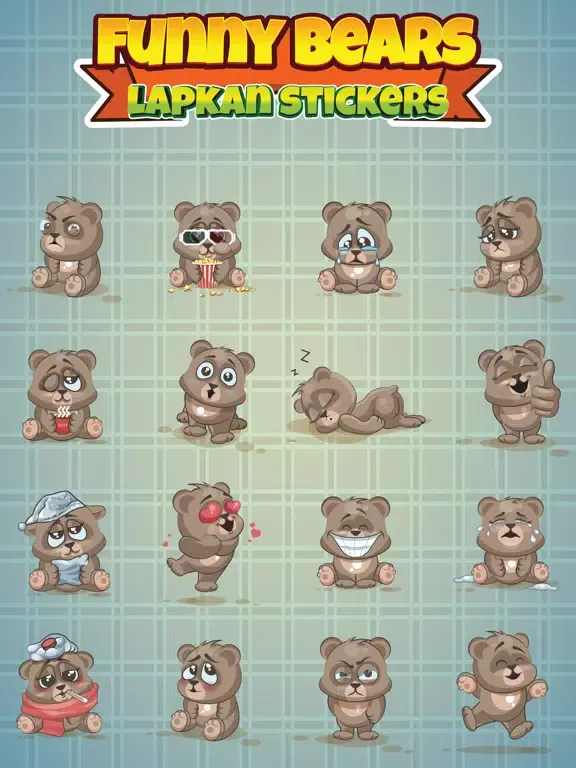 Sticker Me: Funny Bear iPad 应用截图