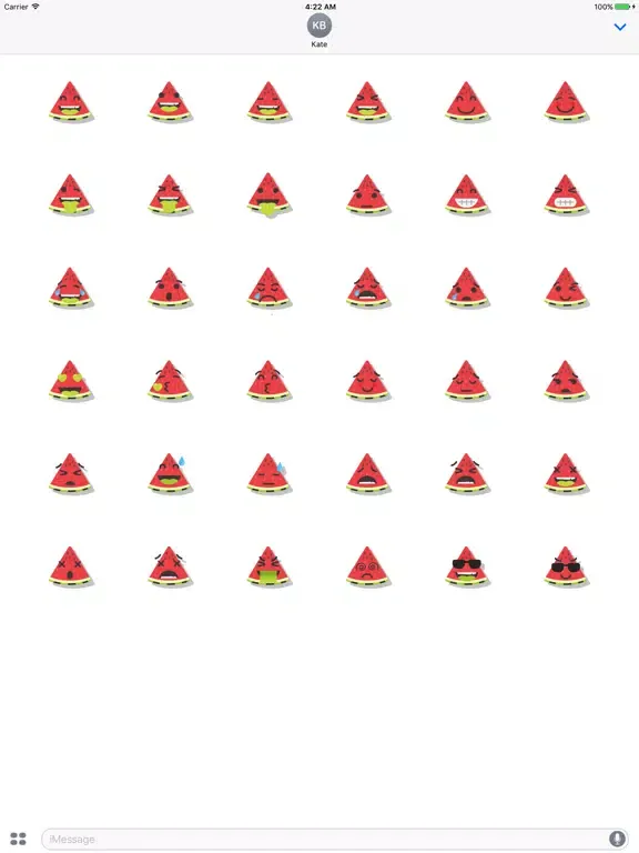 Capturas de pantalla de Sticker Me Funny Watermelon iPad 