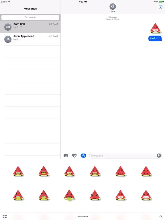 Capturas de pantalla de Sticker Me Funny Watermelon iPad 