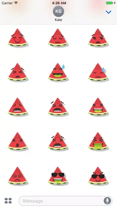 Capturas de pantalla de Sticker Me Funny Watermelon
