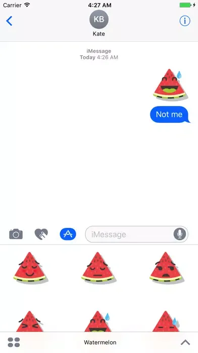 Capturas de pantalla de Sticker Me Funny Watermelon