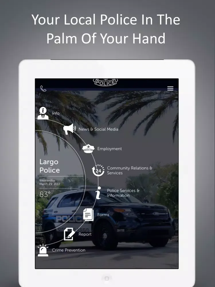 Zrzuty ekranu Largo Police iPad 
