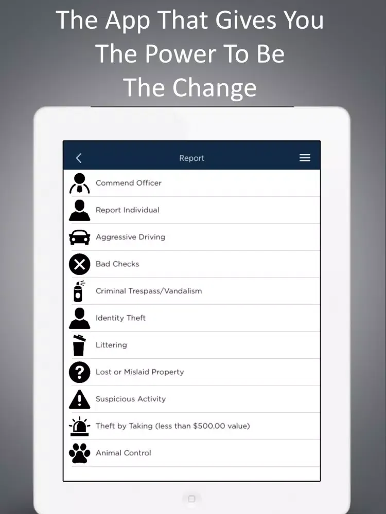 Zrzuty ekranu Largo Police iPad 
