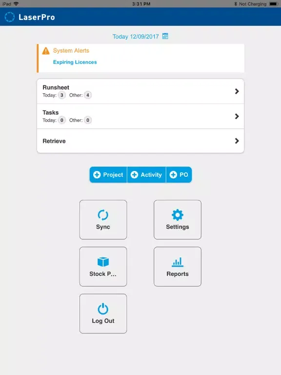 Скриншоты LaserPro Connect iPad 