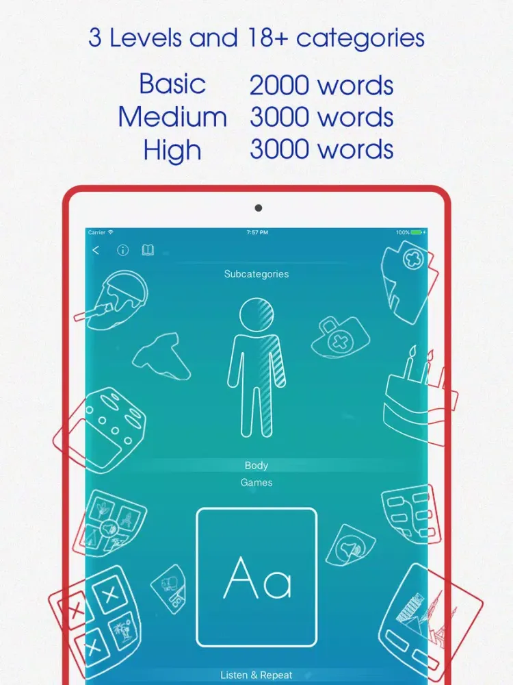 Offline Learn Italian language iPad 应用截图
