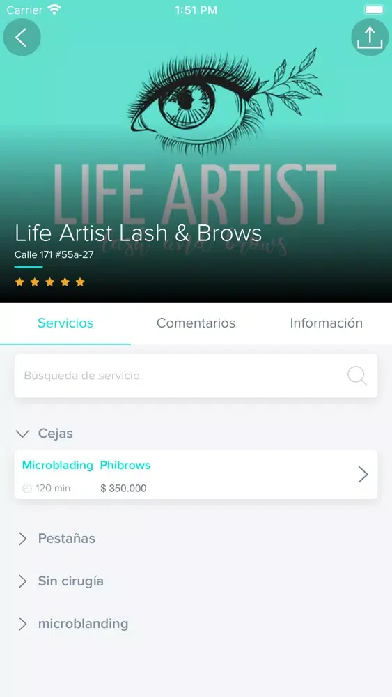 Captures d'écran de Life Artist Lash & Brows