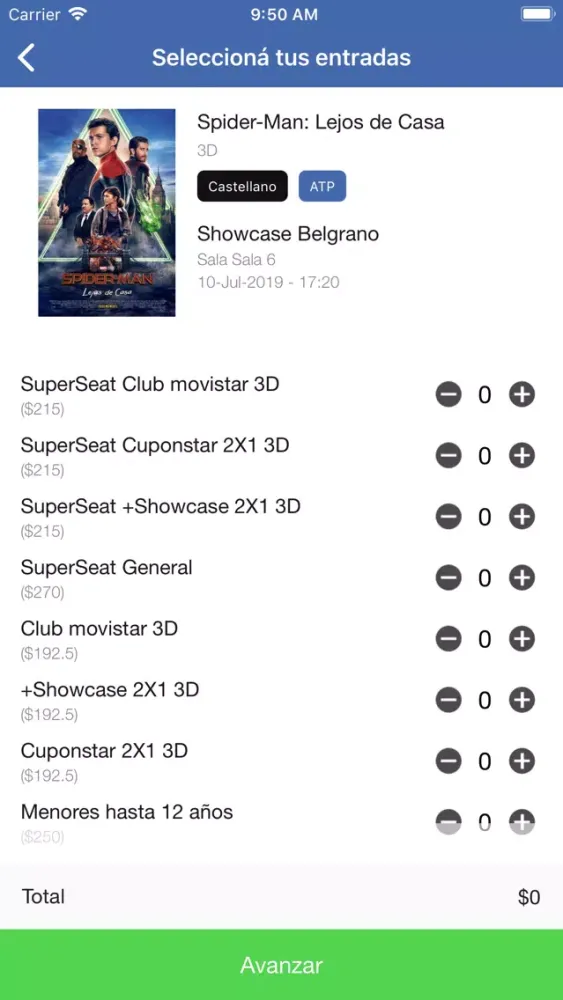 Cines Showcase ARG應用截圖