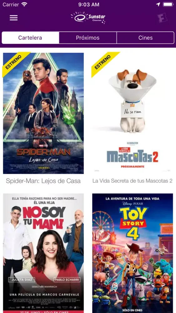 Sunstar Cinemas Screenshots