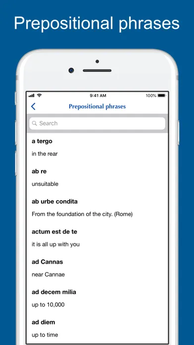Скриншоты Latin phrases and vocabulary