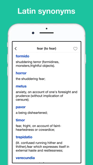 Screenshot di Latin synonym handbook