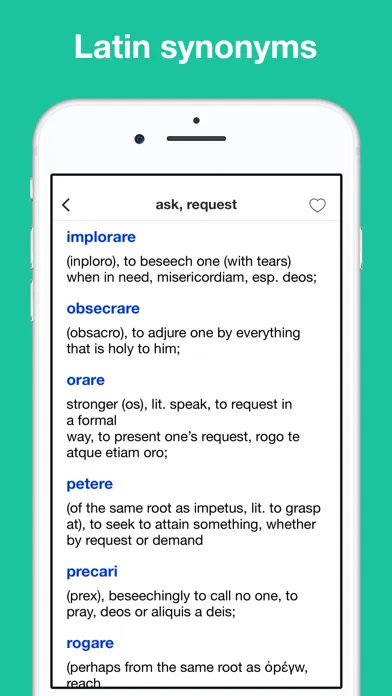 Screenshot di Latin synonym handbook
