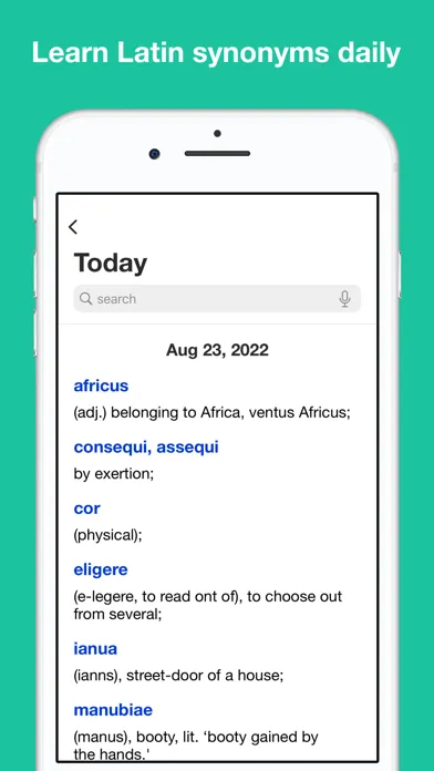 Screenshot di Latin synonym handbook