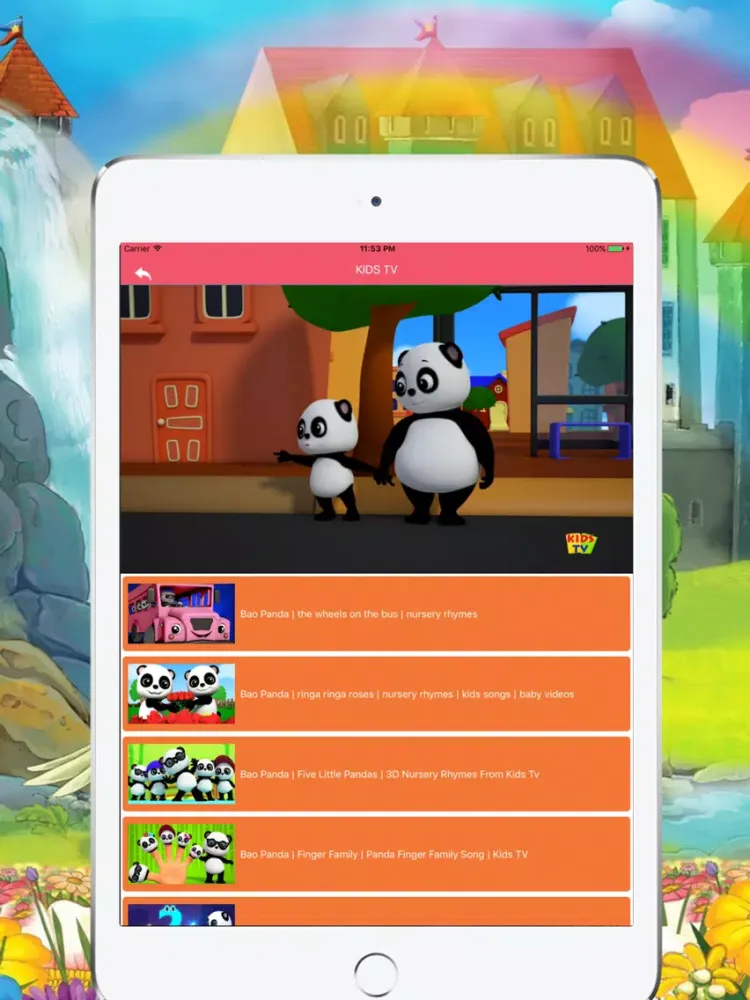 Kids Songs - Free Kids Music for YouTube Kids iPad  Screenshots
