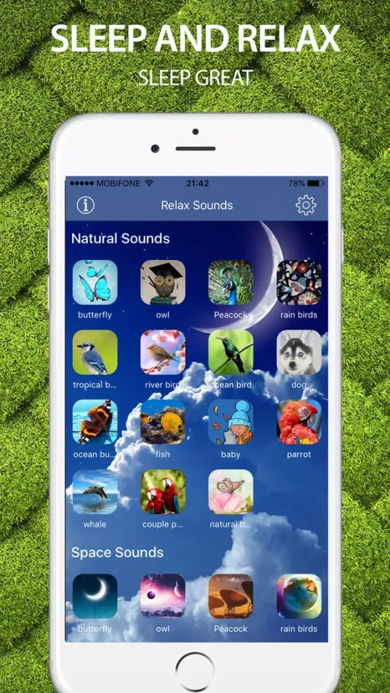 Screenshot di Sleep Sounds: Melodies of life, relax sounds