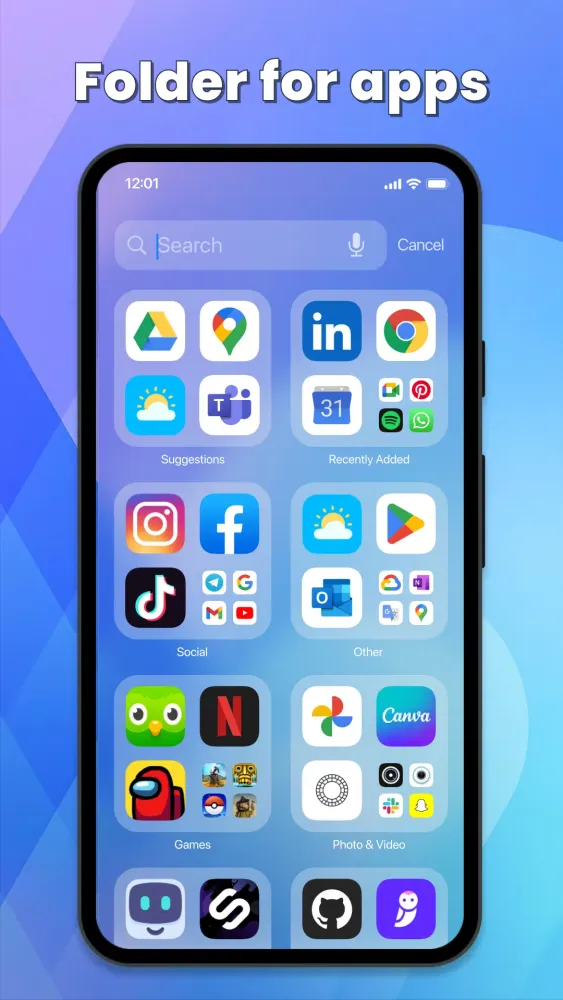 Zrzuty ekranu Launcher OS 2024