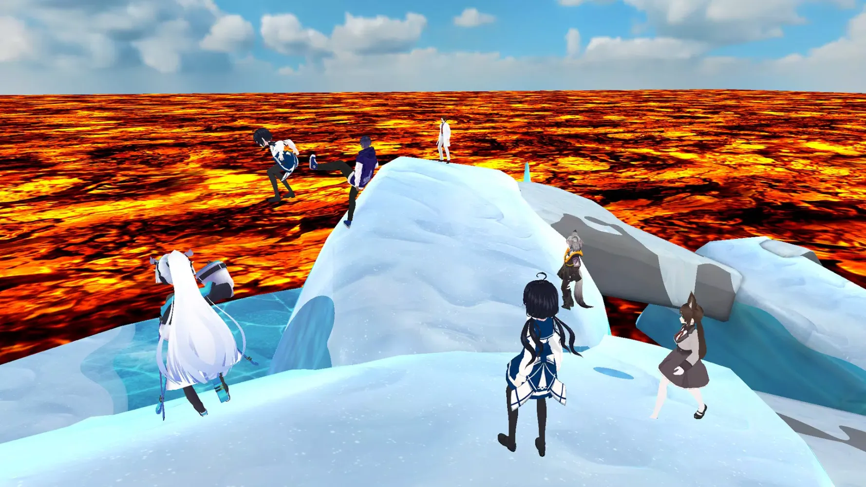 The floor is lava スクリーンショット