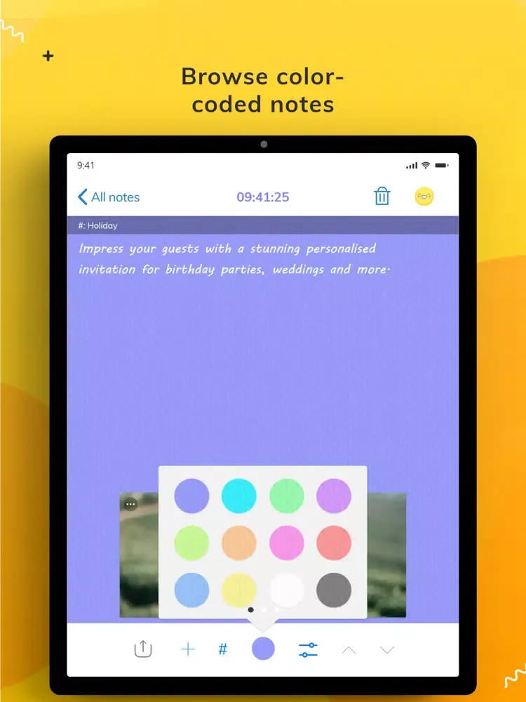 Color Note & Note App iPad 应用截图