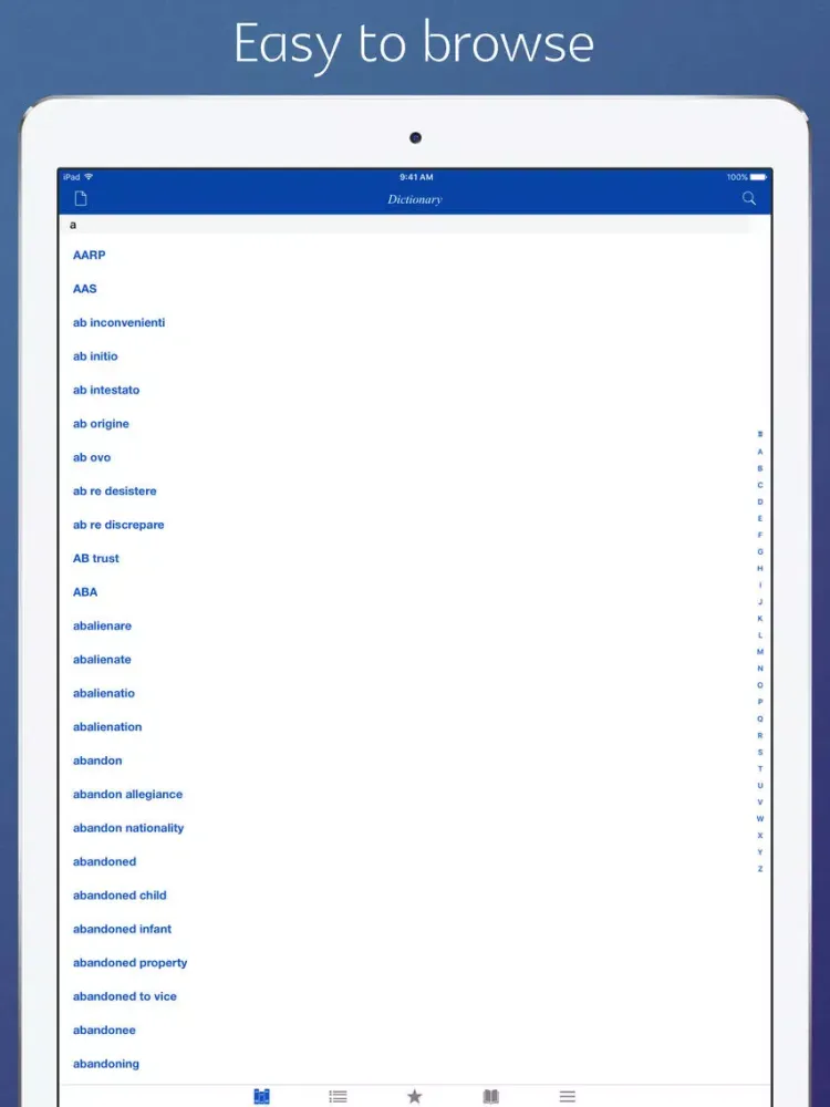 Ảnh chụp màn hình của Law Dictionary - combined version iPad 
