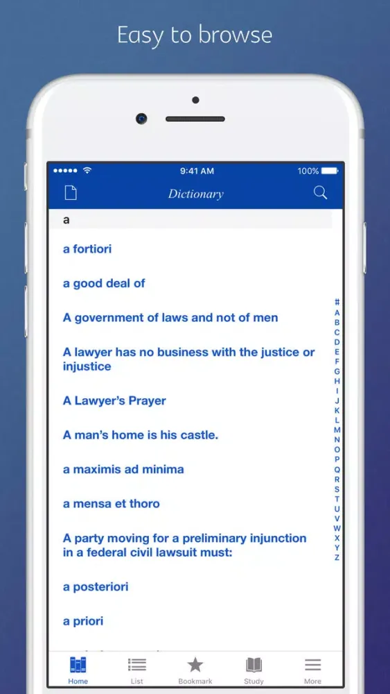 Ảnh chụp màn hình của Law Dictionary - combined version