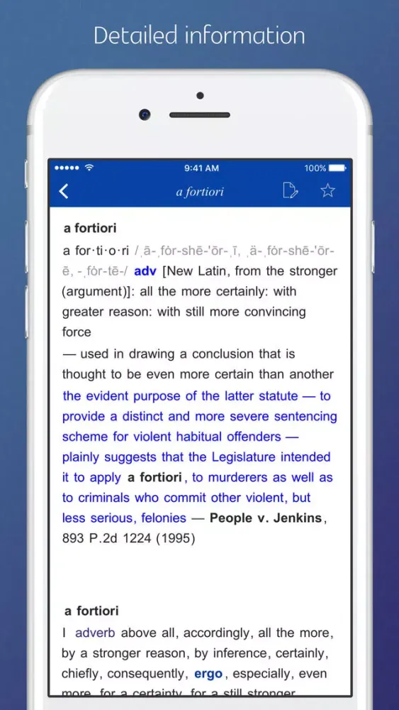 Ảnh chụp màn hình của Law Dictionary - combined version