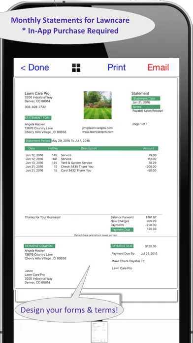 LawnCare Pro Invoicing & More应用截图