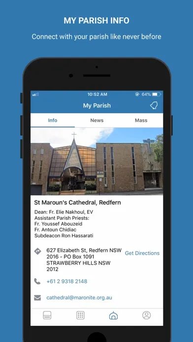 Capturas de pantalla de iMaronite App