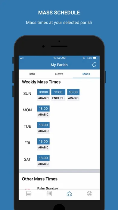 Capturas de pantalla de iMaronite App