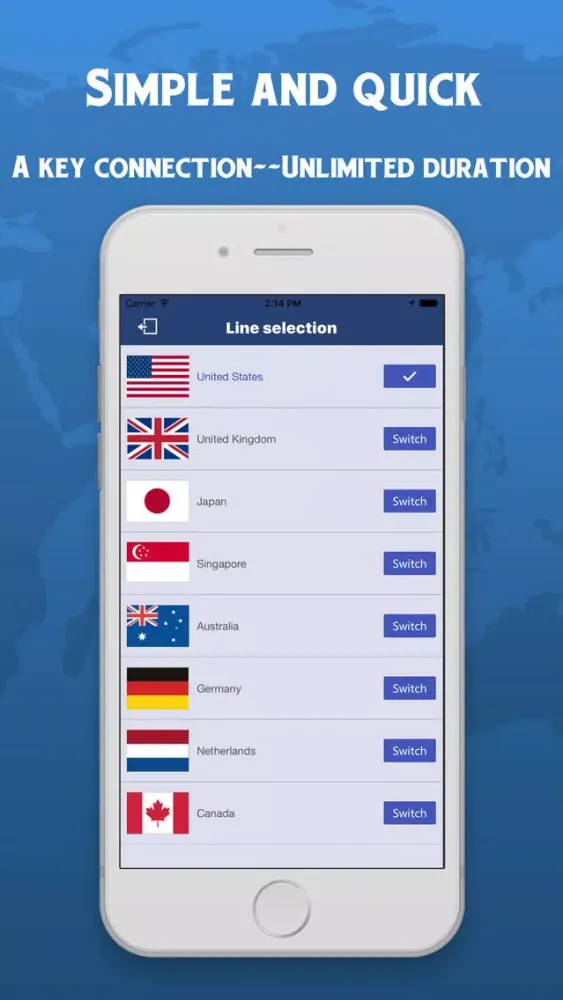 Captures d'écran de VPN - hotspot proxy master