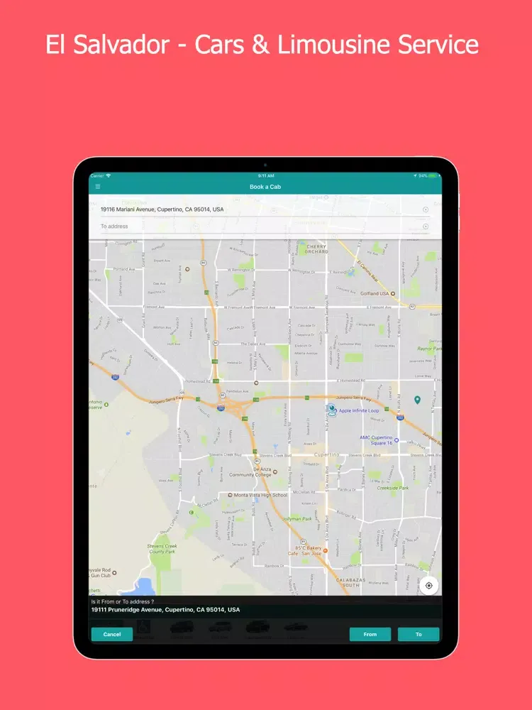 Zrzuty ekranu El Salvador Car Service iPad 