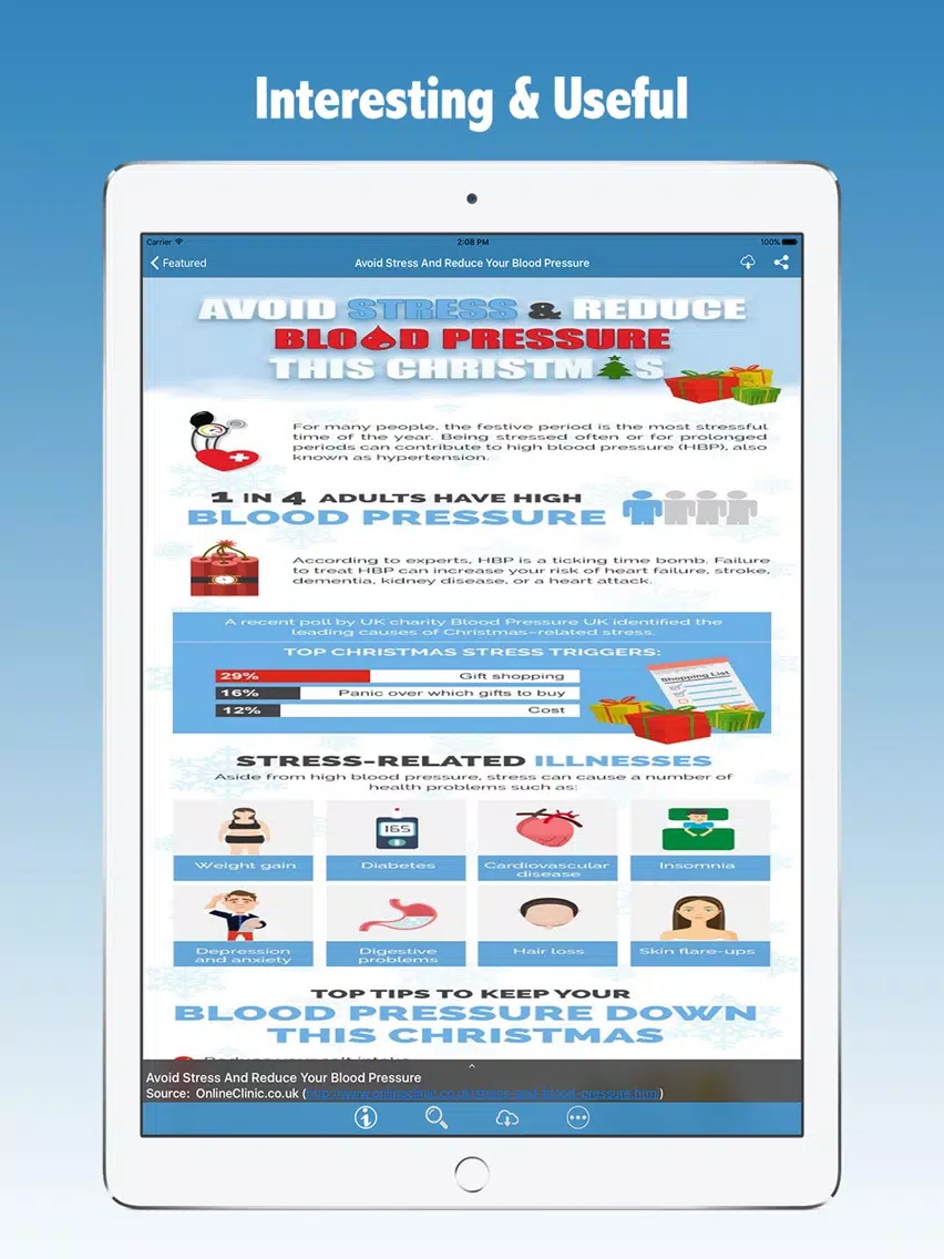 Capturas de pantalla de Daily Infographic iPad 