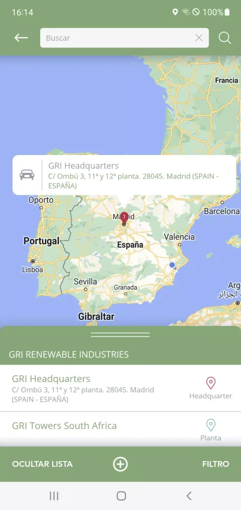 Capturas de pantalla de GRI