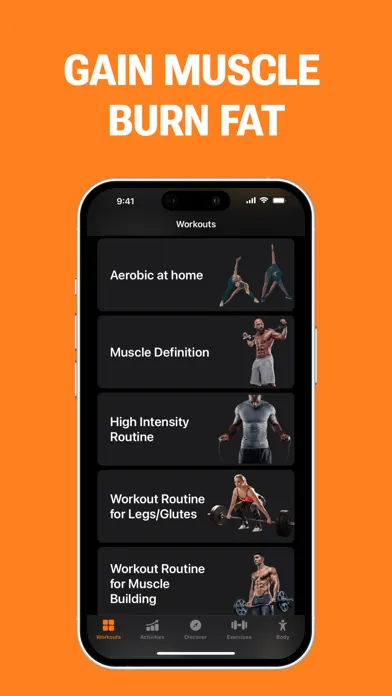 Tangkapan skrin Gym WP - Workout Planner & Log